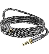 MOSWAG 3.5mm Extension Cable 16.4FT/5M Audio Male to Female Stereo Extension Adapter Nylon Braide...