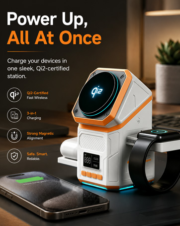 3-in-1 Wireless Charger