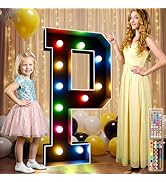 Ledido 34 Colors Marquee Letters 4 Feet Tall with Remote, Easy to Assemble 4FT Marquee Light Up L...