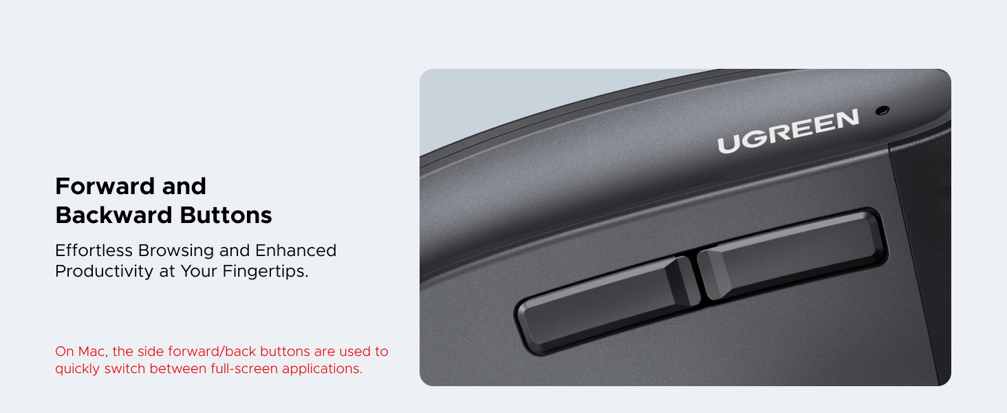 UGREEN Vertical Wireless Computer Mouse