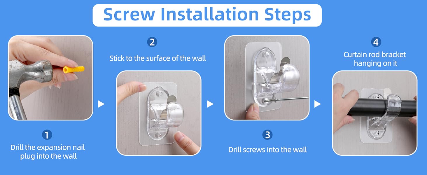 curtain rod holder
