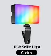 NiceVeedi RGB Camera Light, 138 LED Beads Bi-Color Selfie Light with Cold Shoe, 1/4” and Clip, 36...