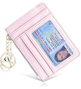 Teskyer Slim Wallet for Women, RFID Blocking Credit Card Holder Wallet with Zipper Pocket and Eas...