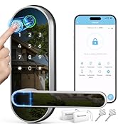 Keyless-Entry Fingerprint Digital Smart Lock: Electronic Door Lock with Code Passcode, Electric D...