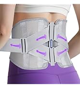 JAPSERUNA Back Brace for Lower Back Pain Women Relief with 6/8 Reinforced Lumbar Support Stays, A...