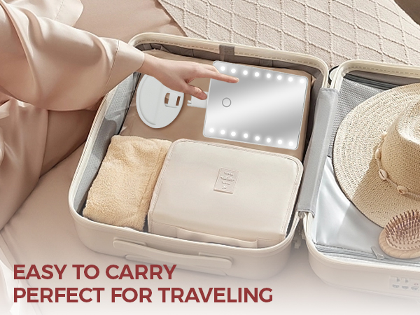 teen girl gifts vanity mirror true color 1x no magnification, high clarity for eyeshadow and brows