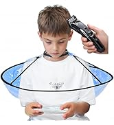 XiangLongRui Kids Hair Cutting Cape,Adjustment Kids Haircut Cape,BluishTransparent Cartoon Prints...