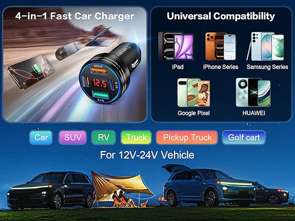 usb c car charger