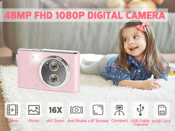 pink camera