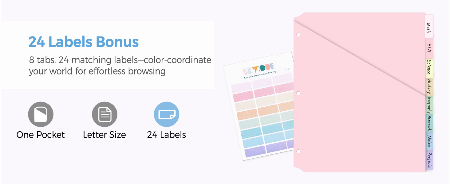 binder dividers with tabs