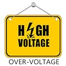 over-voltage protection of usb charging station for multiple devices 10 ports