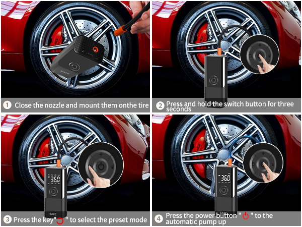 motorcycle tire pump