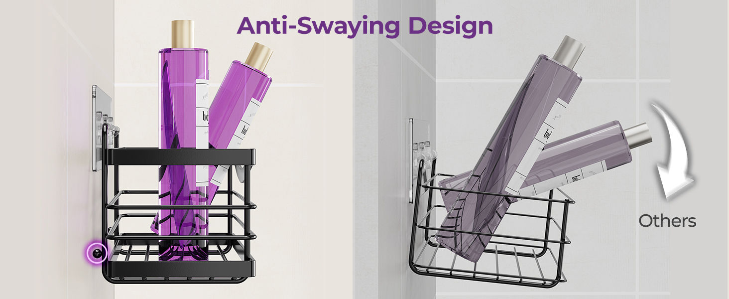 adhesive shower caddy