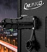 CNLINKO M12 Waterproof Connector PBT Plastic DC 12V Cable Panel Mount For AV System (2 Pin)