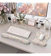 iCasso Ergonomic Mouse Pad, Keyboard Wrist Rest, Memory Foam Mousepad with Wrist Support, Easy Ty...