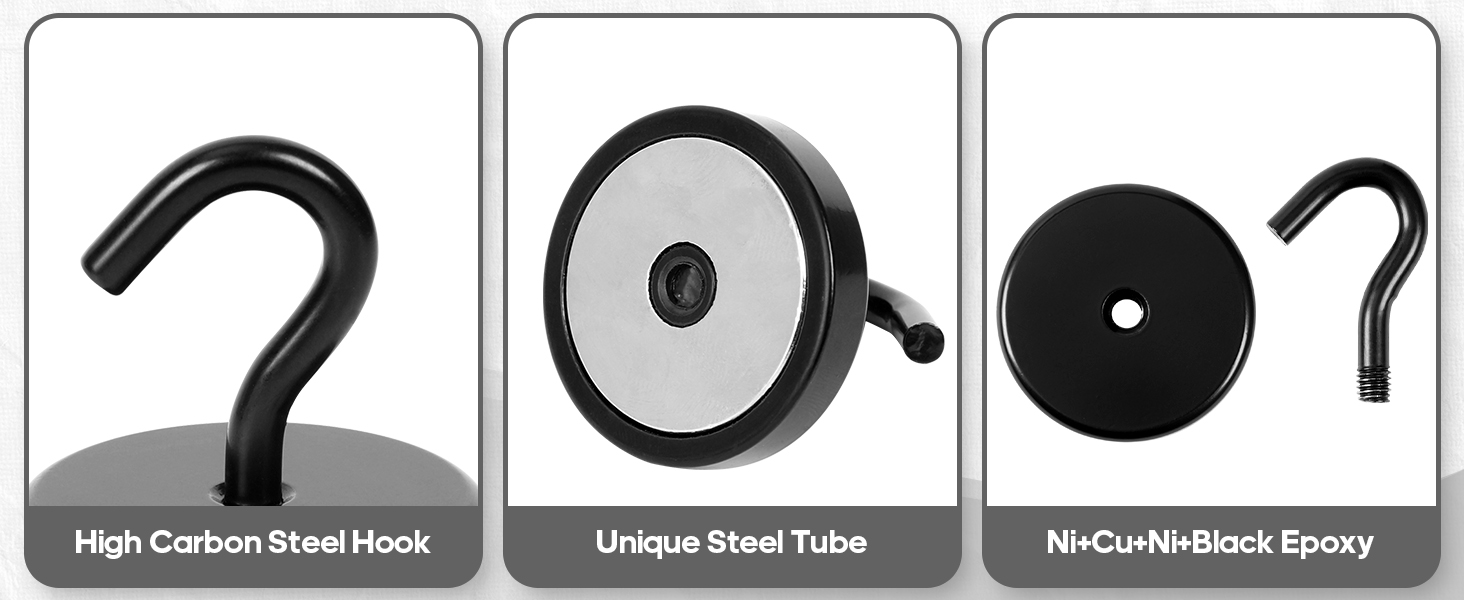 Neosmuk black magnetic hooks