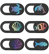 PRESSINART 6Pcs 6 Styles Cute Camera Cover Slide Camera Privacy Covers Sea Animal Design Ultra-Sl...