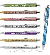 WY WENYUAN Funny Ballpoint Pens, Fine Point Smooth Writing Pens, Pastel Personalized Pretty Journ...