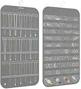 DonYeco Hanging Jewelry Organizer Storage, 40 Pockets 36 Hooks Necklace Earring Necklace Bracelet...