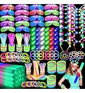 OLUPP 282 PCS Glow Party Supplies, 18PCS Foam Glow Sticks, 18PCS LED Glasses, 200PCS Glow Sticks,...