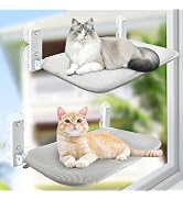 Sunhoo 2PCS Cat Window Hammock Perch Cordless Window Sill Seat Bed Foldable Kitty Lounger Indoor ...