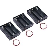 TWTADE 3PCS 3 Slots Battery Holder Case in Series 3 x 3.7V with Wire Leads for 18650 Battery I-017