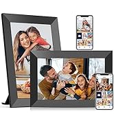 BIGASUO 2 Pack WiFi Digital Picture Frame, IPS HD Touch Screen Cloud Electric Picture Frames with...
