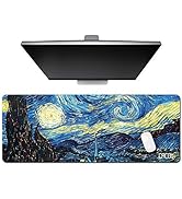 Cacoy Gaming Mouse Pad, 39.4x15.7inch Large Mouse Mat for Desk, Non-Slip Desk Pad for Keyboard an...