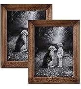 Yaetm-8x10 Picture Frame, Natural Solid Wood Photo Frame Display for Tabletop And Wall High Defin...