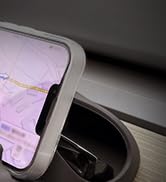 Steering Wheel Mount Phone Holder with Sunglasses Storage Organizer Tray, Compatible with Tesla M...