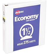 Avery Economy View 3 Ring Binder, 1.5