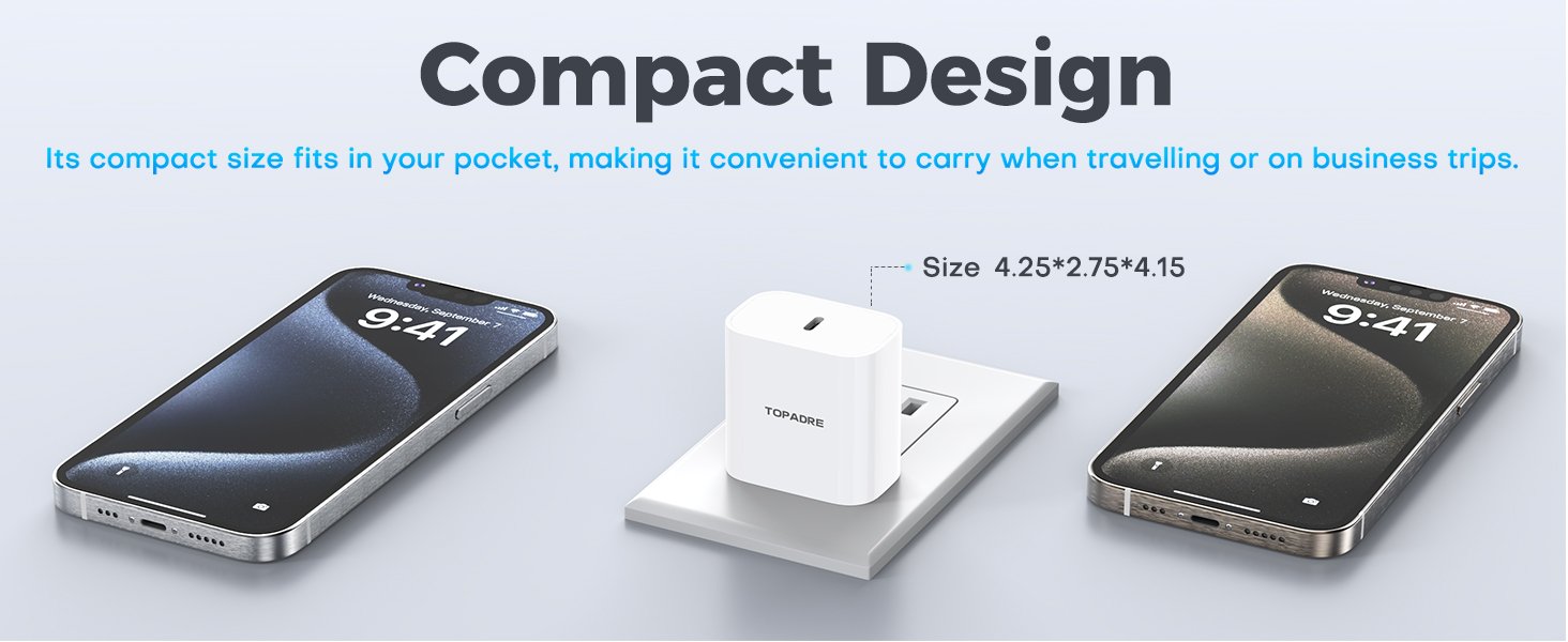 USB C Wall Charger Block