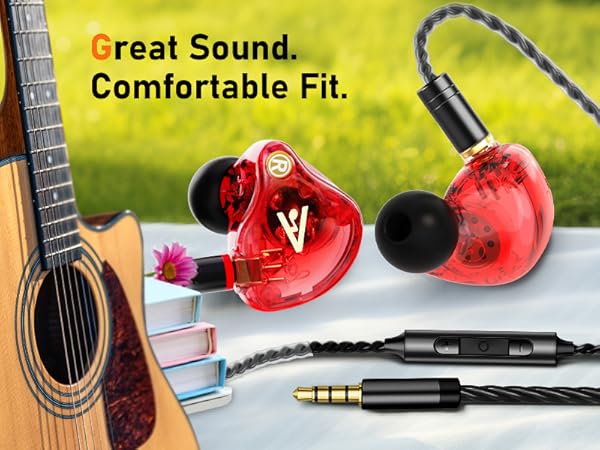Audiovance Vibes 202 Black_HiFi Wired Earbuds