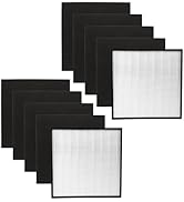 Nispira 8171510KS 1183050K WPPRO2000 2 True HEPA Filters Plus 8 Activated Carbon Pre Filter Set R...