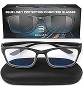 Stylish Blue Light Blocking Glasses for Women or Men - Ease Computer and Digital Eye Strain, Dry ...