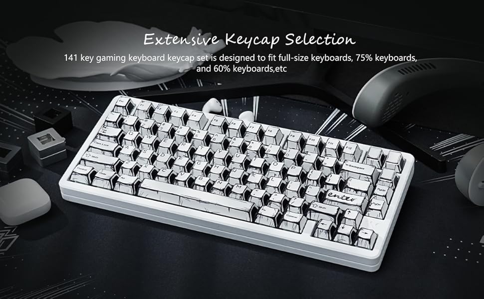 60% keyboard 75% keyboard pbt keycaps custom keyboard keycaps pudding keycaps white keycaps