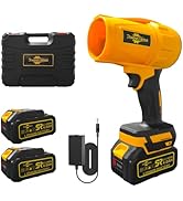 RhovixStar Leaf Blower Cordless with Battery and Charger, 40000 RPM Electric Leaf Blowers, Lightw...