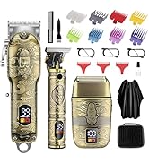 Soonsell Professional Hair Clippers for Men Cordless, Mens Clippers and Grooming Set,Electric Sha...