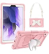 DreamerX Case for Samsung Galaxy Tab A7 Lite 8.7 Inch 2021 Kids Girls w/ Butterfly Kickstand Carr...