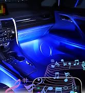 LivTee Accent Interior Car Lights, Smart Car Interior Lights with App Control, RGB LED Lights wit...