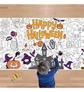 OHOME Halloween Crafts for Kids - Giant Coloring Tablecloth/Poster | Halloween Party Decorations ...