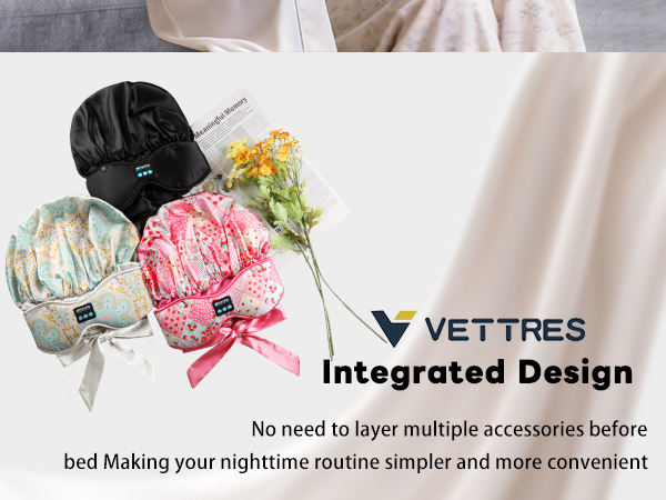 bonnet with bluetooth sleep mask