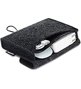 NIDOO Portable Felt Storage Bag, Electronics Accessories Protective Case Pouch for MacBook Power ...