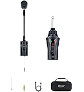 ACEMIC UHF Wireless Saxophone Microphone System Wireless Transmitter and Receiver Clip-on Instrum...