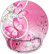 RICHEN Memory Foam Mouse Pad with Wrist Support,Ergonomic Mouse Pad with Wrist Rest,Non-Slip Rubb...