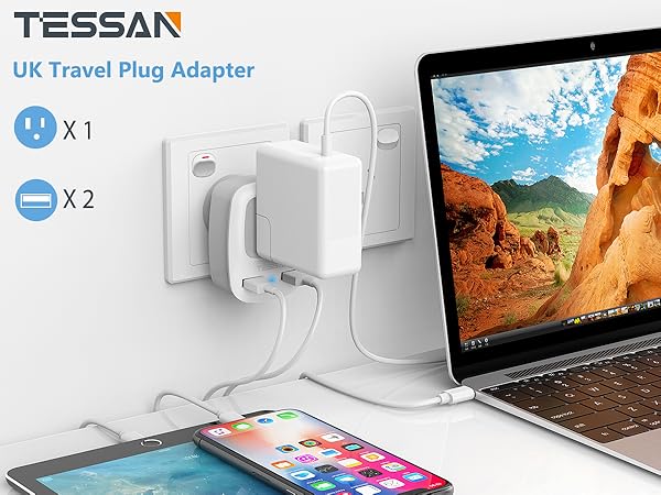 UK travel plug adapter