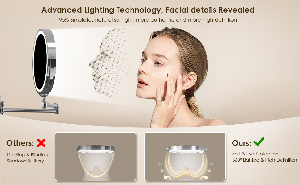 makeup mirror with lights