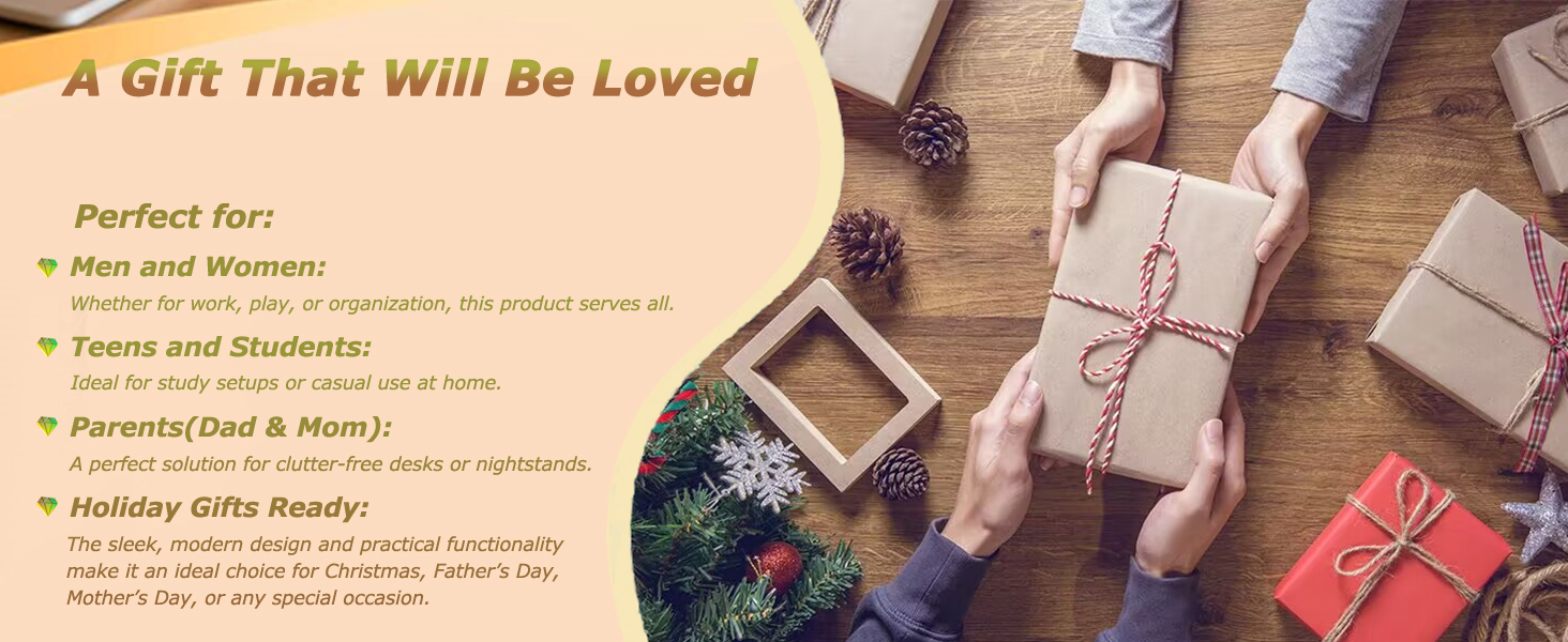 Gifts for Men Women Cell Phone Stand with Wireless Bluetooth Speaker,Wireless Charger