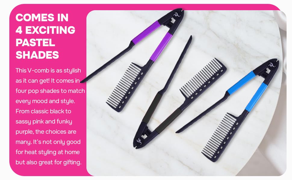 Hair straighening comb