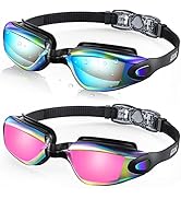 Aegend Swim Goggles, 2 Pack Swimming Goggles No Leaking Adult Men Women Youth